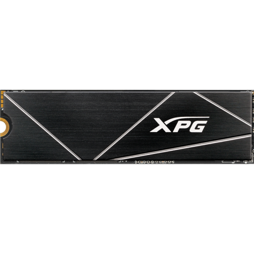 Твердотельный накопитель/ ADATA SSD GAMMIX S70 BLADE, 512GB, M.2(22x80mm), NVMe, PCIe 4.0 x4, 3D TLC, R/W 7400/6800MB/s, IOPs 425 000/510 000, DRAM buffer 512MB, TBW 370, DWPD 0.4, with Heat Spreader (5 лет)