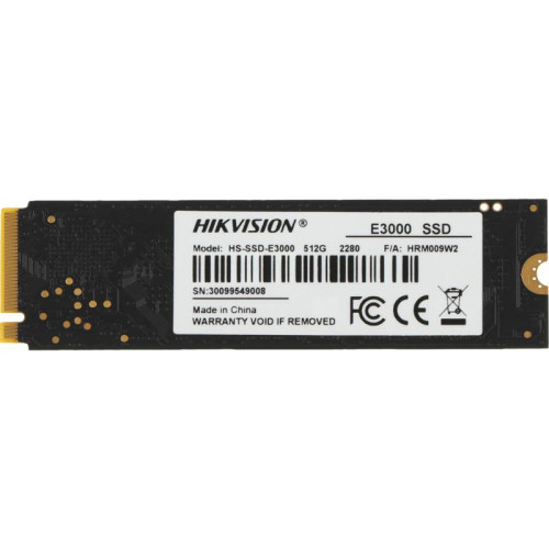 Твердотельный накопитель Hikvision PCIe 3.0 x4 512GB HS-SSD-E3000/512G HS-SSD-E3000/512G Hiksemi E3000 M.2 2280 [HS-SSD-E3000/512G]