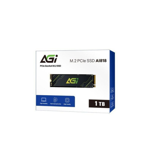 Твердотельный накопитель AGI AI818 PCIe Gen.4 1TB QLC RETAIL-Color Box Твердотельный накопитель AGI AI818 PCIe Gen.4 1TB QLC RETAIL-Color Box