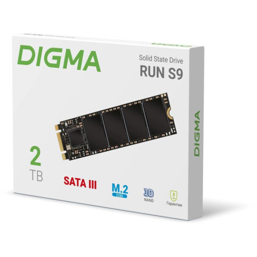 Твердотельный накопитель Digma SATA-III 2TB DGSR1002TS93T Run S9 M.2 2280 [DGSR1002TS93T]