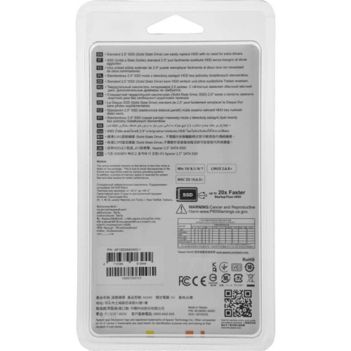 Твердотельный накопитель APACER SATA25