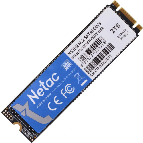 Твердотельный накопитель Netac SATA-III 2TB NT01N535N-002T-N8X N535N M.2 2280 [NT01N535N-002T-N8X]