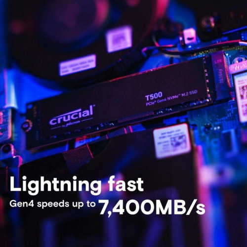Твердотельный накопитель Crucial T500 2TB PCIe Gen4 NVMe M.2 SSD CT2000T500SSD8 Твердотельный накопитель Crucial T500 2TB PCIe Gen4 NVMe M.2 SSD CT2000T500SSD8