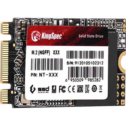 Твердотельный накопитель/ Kingspec SSD NT-1TB 2242, 1024GB, M.2(22x42mm), SATA3, R/W 570/540MB/s, IOPs н.д./н.д., TBW 480, DWPD 0.4 (3 года) Твердотельный накопитель/ Kingspec SSD NT-1TB 2242, 1024GB, M.2(22x42mm), SATA3, R/W 570/540MB/s, IOPs н.д./н.д., TBW 480, DWPD 0.4 (3 года)