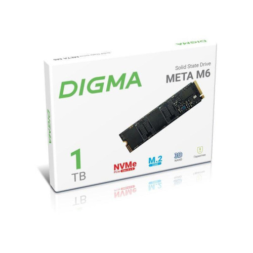 Твердотельный накопитель Digma PCIe 4.0 x4 1TB DGSM4001TM63T Meta M6 M.2 2280 [DGSM4001TM63T]