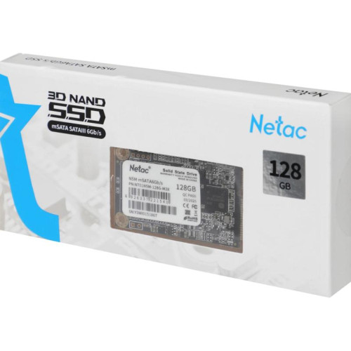 Твердотельный накопитель Netac SATA-III 128GB NT01N5M-128G-M3X N5M mSATA [NT01N5M-128G-M3X]