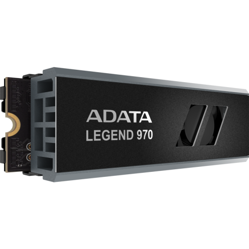 Твердотельный накопитель/ ADATA SSD LEGEND 970, 1000GB, M.2(22x80mm), NVMe 2.0, PCIe 5.0 x4, 3D NAND, R/W 9500/8500MB/s, IOPs 1 300 000/1 400 000, TBW 700, DWPD 0.38, with Heat Sink (5 лет)