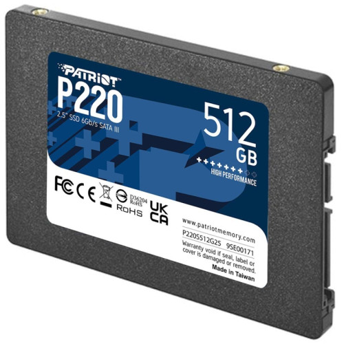 Твердотельный накопитель Patriot SATA-III 512GB P220S512G25 P220 2.5