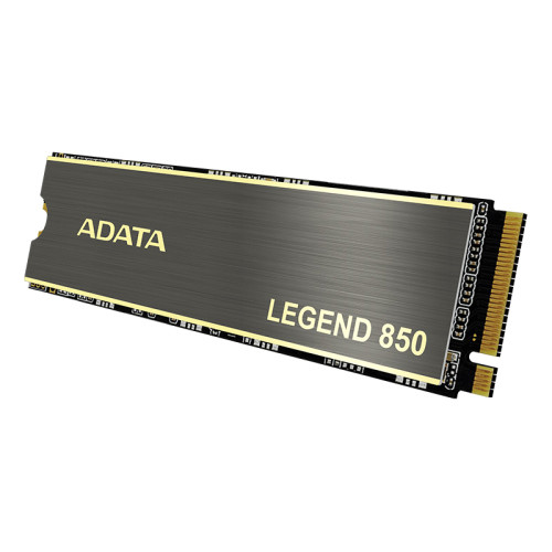 Твердотельный накопитель/ ADATA SSD LEGEND 850, 1TB, M.2(22x80mm), NVMe 1.4, PCIe 4.0 x4, 3D NAND, R/W 5000/4500MB/s, IOPs 400 000/550 000, TBW 1000, DWPD 0.54, with Heat Sink (5 лет)