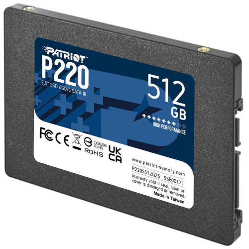 Твердотельный накопитель Patriot SATA-III 512GB P220S512G25 P220 2.5
