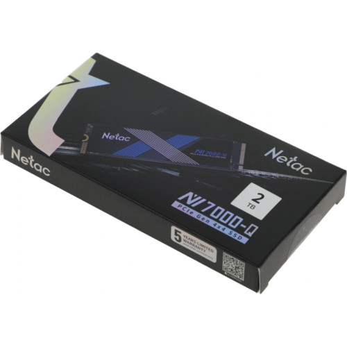 Твердотельный накопитель Netac PCIe 4.0 x4 2TB NT01NV7000Q-2T0-E4X NV7000Q M.2 2280 [NT01NV7000Q-2T0-E4X]