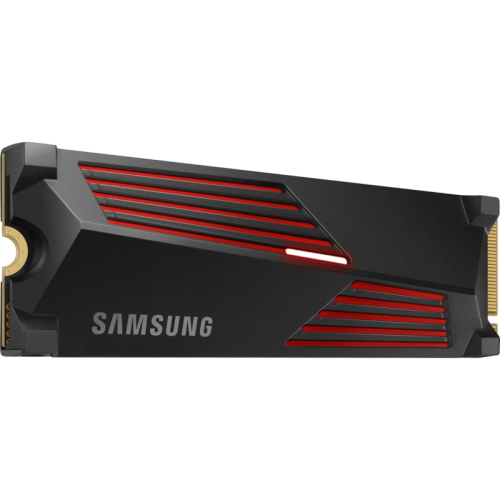 Твердотельный накопитель Samsung SSD 990 PRO, 4000GB, M.2(22x80mm), NVMe 2.0, PCIe 4.0 x4, V-NAND TLC, R/W 7450/6900MB/s, IOPs 1 400 000/1 550 000, DRAM buffer 4096MB, TBW 2400, DWPD 0.33, with Heatsink (12 мес.)