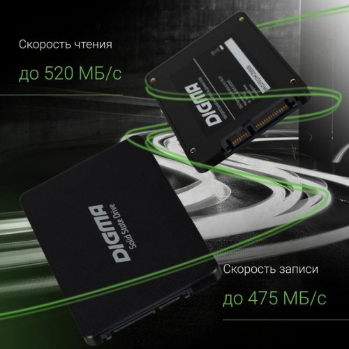 Твердотельный накопитель Digma SATA-III 512GB DGSR2512GS93T Run S9 2.5