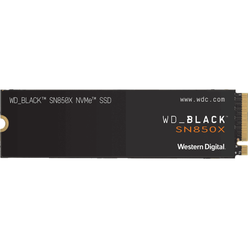 Твердотельный накопитель/ WD SSD Black SN850X, 4000GB, M.2(22x80mm), NVMe, PCIe 4.0 x4, 3D TLC, R/W 7300/6600MB/s, IOPs 1 200 000/1 100 000, DRAM buffer 4096MB, TBW 1200, DWPD 0.3 (12 мес.)