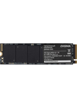 Твердотельный накопитель Digma PCIe 3.0 x4 1TB DGSM3001TS33T Mega S3 M.2 2280 [DGSM3001TS33T]
