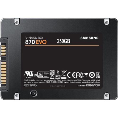 Накопитель SSD Samsung SATA-III 250GB MZ-77E250B/EU 870 EVO 2.5