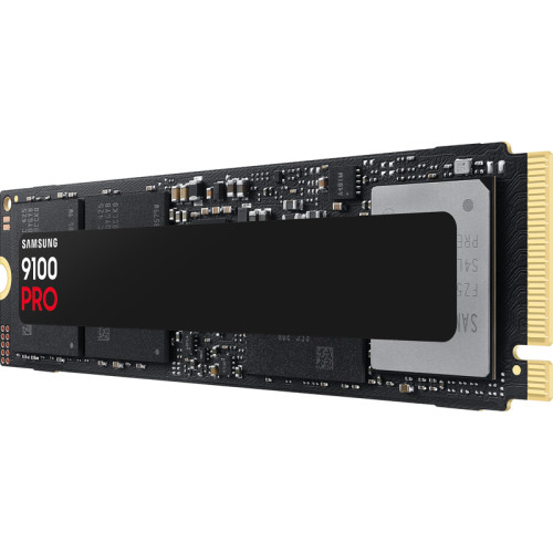 Твердотельный накопитель/ Samsung SSD 9100 PRO, 4000GB, M.2(22x80mm), NVMe 2.0, PCIe 5.0 x4, V-NAND TLC, R/W 14800/13400MB/s, IOPs 2 200 000/2 600 000, TBW 2400, DWPD 0.3 (12 мес.)