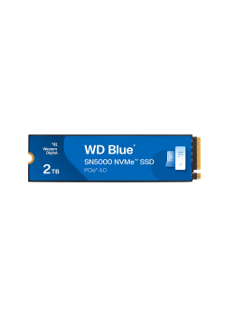 Твердотельные накопители/ WD SSD Blue SN5000, 2000GB, M.2(22x80mm), NVMe, PCIe 4.0 x4, TLC, R/W 5150/4850MB/s, TBW 900, DWPD 0.2 (12 мес.)