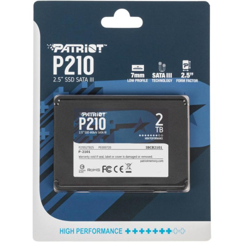 Твердотельный накопитель Patriot SATA-III 2TB P210S2TB25 P210 2.5