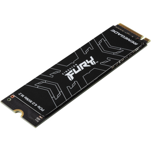 Твердотельный накопитель/ Kingston SSD Fury Renegade, 500GB, M.2(22x80mm), NVMe, PCIe 4.0 x4, 3D TLC, R/W 7300/3900MB/s, IOPs 450 000/900 000, DRAM buffer 512MB, TBW 500, DWPD 0.55 (5 лет)