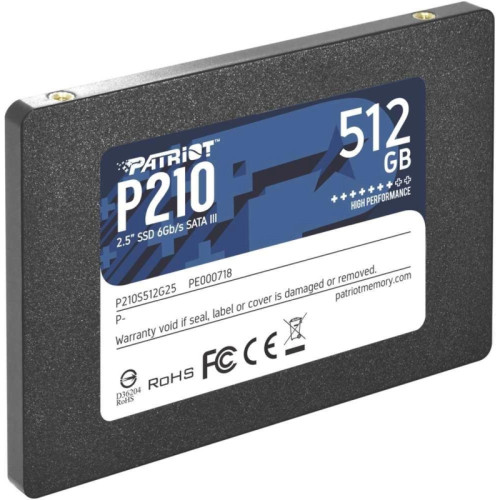 Твердотельный накопитель Patriot SATA-III 512GB P210S512G25 P210 2.5 Твердотельный накопитель Patriot SATA-III 512GB P210S512G25 P210 2.5