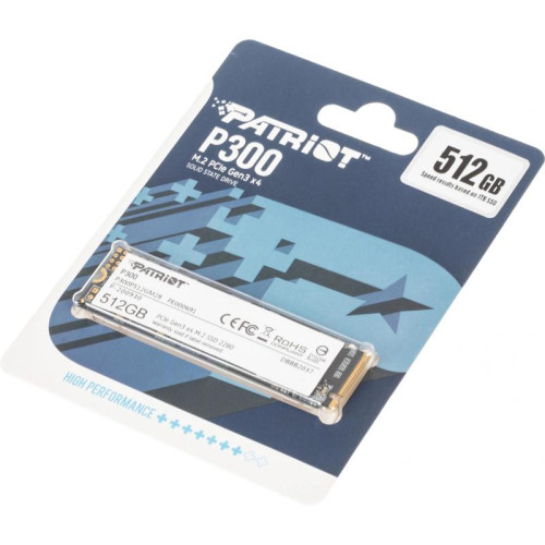 Твердотельный накопитель Patriot PCIe 3.0 x4 512GB P300P512GM28 P300 M.2 2280 [P300P512GM28]
