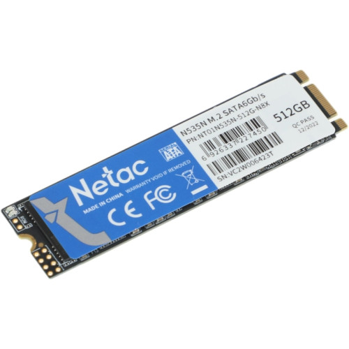 Твердотельный накопитель Netac SATA-III 512GB NT01N535N-512G-N8X N535N M.2 2280 [NT01N535N-512G-N8X]