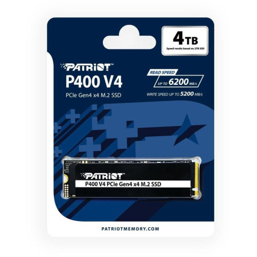 Накопитель SSD Patriot PCIe 4.0 x4 4TB P400VP4TBM28H P400 V4 M.2 2280