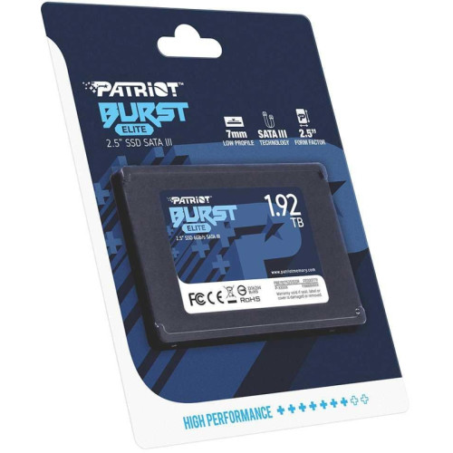 Твердотельный накопитель Patriot SATA-III 1.92TB PBE192TS25SSDR Burst Elite 2.5 Твердотельный накопитель Patriot SATA-III 1.92TB PBE192TS25SSDR Burst Elite 2.5