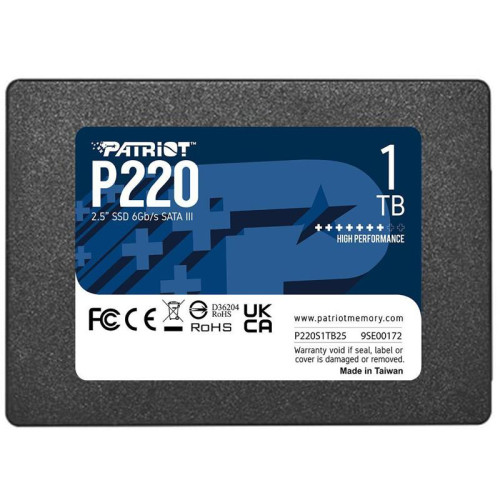 Твердотельный накопитель Patriot SATA-III 1TB P220S1TB25 P220 2.5