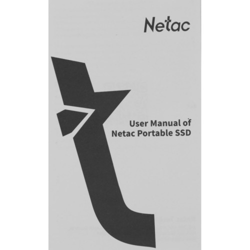 Накопитель SSD Netac USB-C 480Gb NT01Z7S-480G-32BK Z7S 2.5