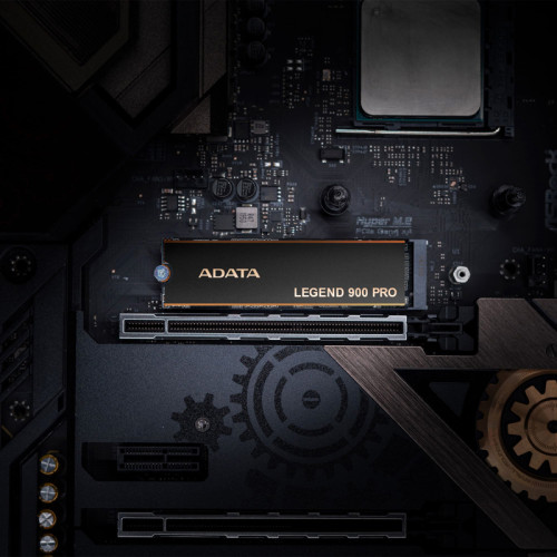 Твердотельный накопитель/ ADATA SSD LEGEND 900 PRO, 1000GB, M.2(22x80mm), NVMe 1.4, PCIe 4.0 x4, 3D NAND, R/W 7400/6000MB/s, IOPs н.д./н.д., TBW 600, DWPD 0.3 (5 лет)