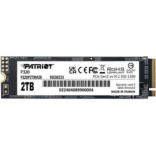 Твердотельный накопитель Patriot PCIe 3.0 x4 2TB P320P2TBM28 P320 M.2 2280 [P320P2TBM28]