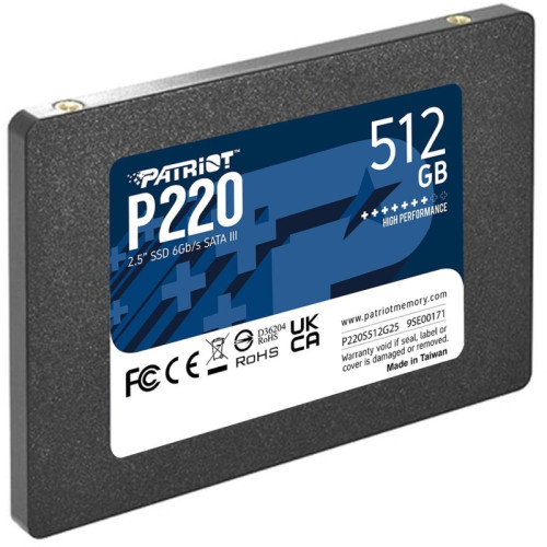 Твердотельный накопитель Patriot SATA-III 512GB P220S512G25 P220 2.5