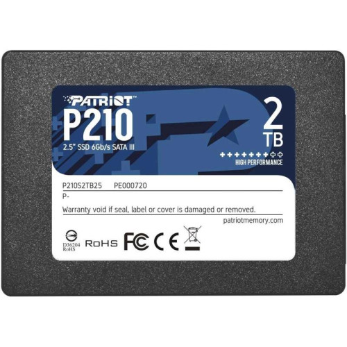 Твердотельный накопитель Patriot SATA-III 2TB P210S2TB25 P210 2.5