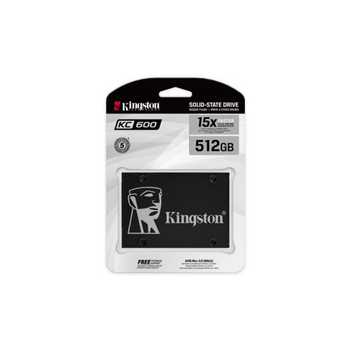 Твердотельный накопитель Kingston SSD KC600, 512GB, 2.5