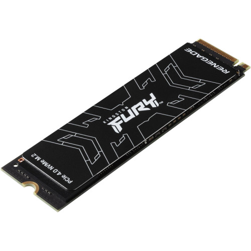 Твердотельный накопитель/ Kingston SSD Fury Renegade, 4000GB, M.2(22x80mm), NVMe, PCIe 4.0 x4, 3D TLC, R/W 7300/7000MB/s, IOPs 1 000 000/1 000 000, DRAM buffer 4096MB, TBW 4000, DWPD 0.55 (5 лет)