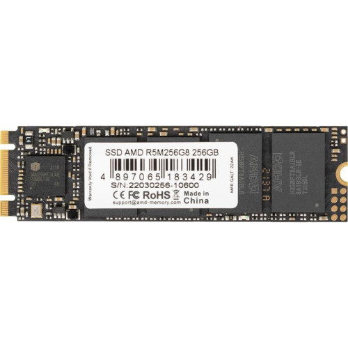 Твердотельный накопитель AMD SATA-III 256GB R5M256G8 Radeon M.2 2280 [R5M256G8]
