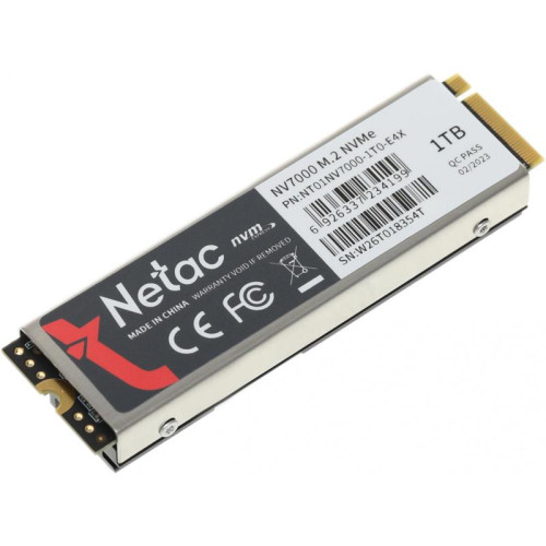 Твердотельный накопитель Netac PCIe 4.0 x4 1TB NT01NV7000-1T0-E4X NV7000 M.2 2280 [NT01NV7000-1T0-E4X]