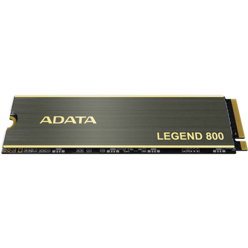 Твердотельный накопитель/ ADATA SSD LEGEND 800, 500GB, M.2(22x80mm), NVMe 1.4, PCIe 4.0 x4, 3D NAND, R/W 3500/2200MB/s, IOPs н.д./н.д., TBW 300, DWPD 0.55, with Heat Sink (3 года)