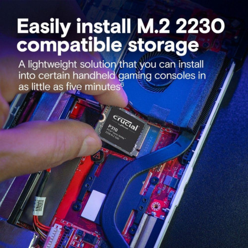Твердотельный накопитель Crucial P310 2TB PCIe Gen4 NVMe 2230 M.2 SSD CT2000P310SSD2