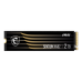 MSI SSD SPATIUM M482, 2000GB, M.2(22x80mm), NVMe, PCIe 4.0 x4, 3D TLC, R/W 7300/6400, IOPs 1 000 000/950 000, TBW 1200, DWPD 0.33 (5 лет)