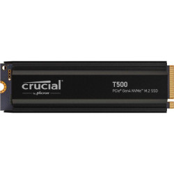 Твердотельный накопитель Crucial T500 2TB PCIe Gen4 NVMe M.2 SSD with heatsink CT2000T500SSD5