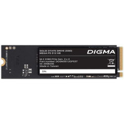 Твердотельный накопитель Digma PCIe 3.0 x4 512GB DGSM3512GP53T Mega P5 M.2 2280