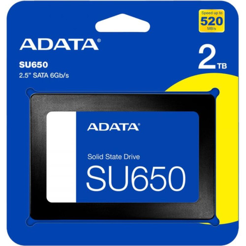 Твердотельный накопитель/ ADATA SSD Ultimate SU650, 2000GB, 2.5