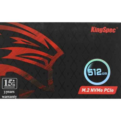 Твердотельный накопитель Kingspec PCIe 3.0 x4 512GB NX-512 M.2 2280 0.9 DWPD [NX-512]