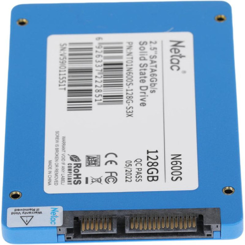 Твердотельный накопитель Netac SATA-III 128GB NT01N600S-128G-S3X N600S 2.5