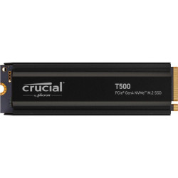 Твердотельный накопитель Crucial T500 1TB PCIe Gen4 NVMe M.2 SSD with heatsink CT1000T500SSD5