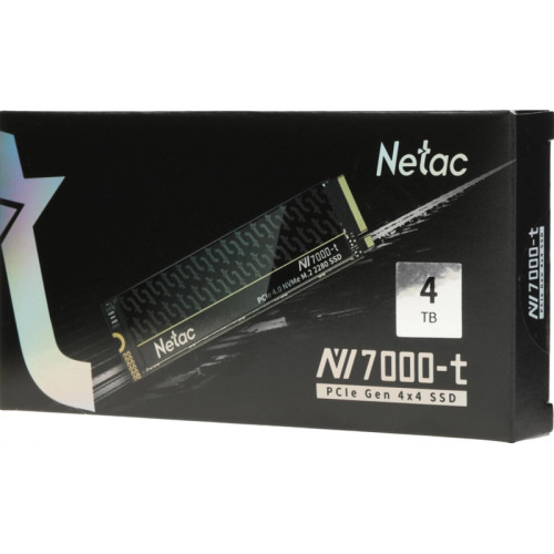Твердотельный накопитель Netac PCIe 4.0 x4 4TB NT01NV7000T-4T0-E4X NV7000-t M.2 2280 1.91 DWPD [NT01NV7000T-4T0-E4X]