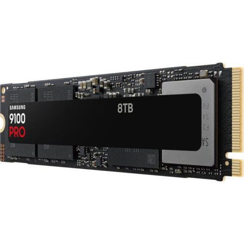 Твердотельный накопитель/ Samsung SSD 9100 PRO, 8000GB, M.2(22x80mm), NVMe 2.0, PCIe 5.0 x4, V-NAND TLC, R/W 14800/13400MB/s, IOPs 2 200 000/2 600 000, TBW 4800, DWPD 0.3 (12 мес.)